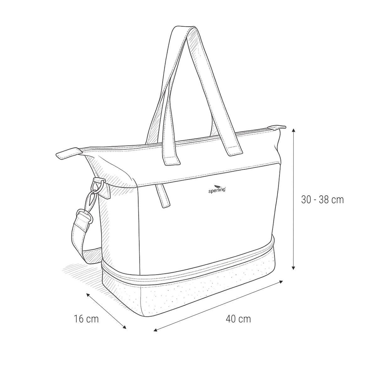 "Divided" Erweiterbarer Shopper