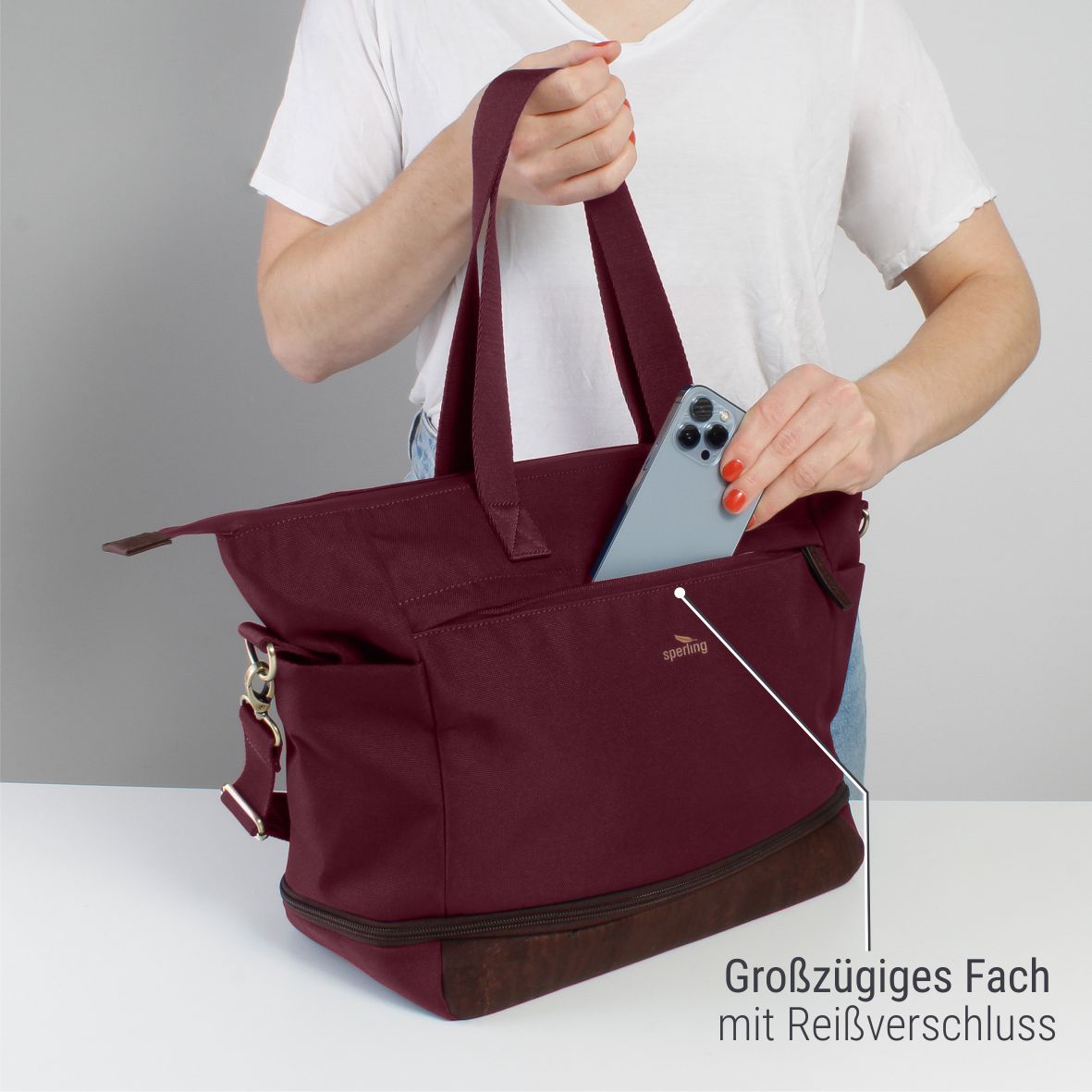 "Divided" Erweiterbarer Shopper