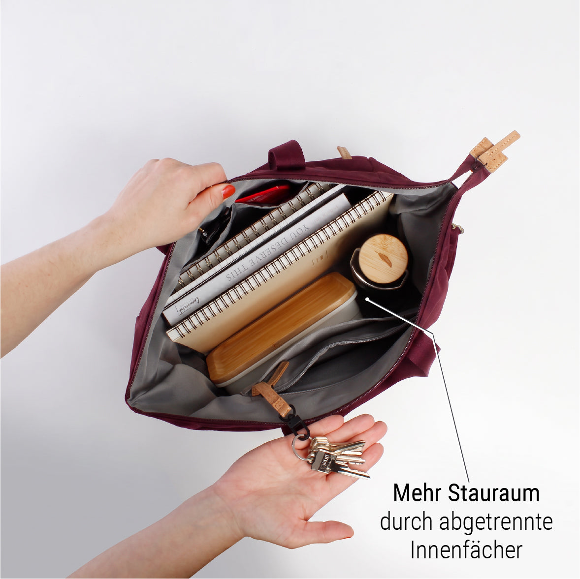 "Divided" Erweiterbarer Shopper