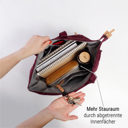 "Divided" Erweiterbarer Shopper