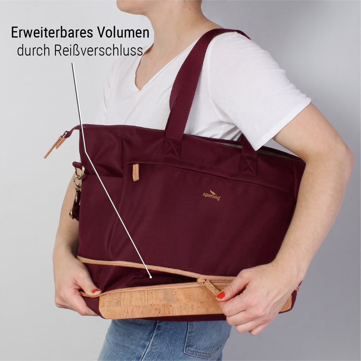 "Divided" Erweiterbarer Shopper