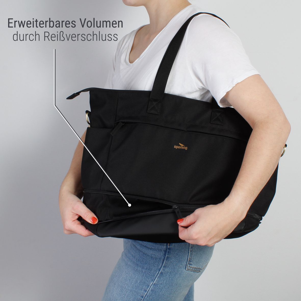 "Divided" Erweiterbarer Shopper