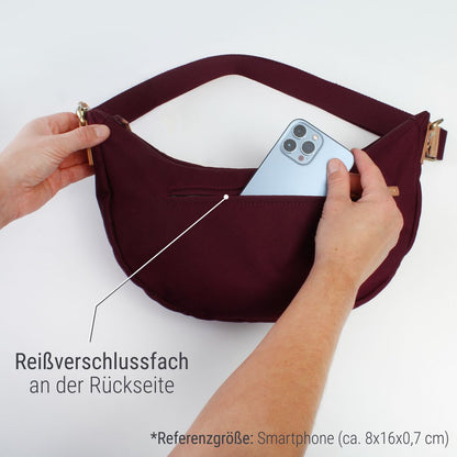 "Easy" Moonbag mit breitem Gurt