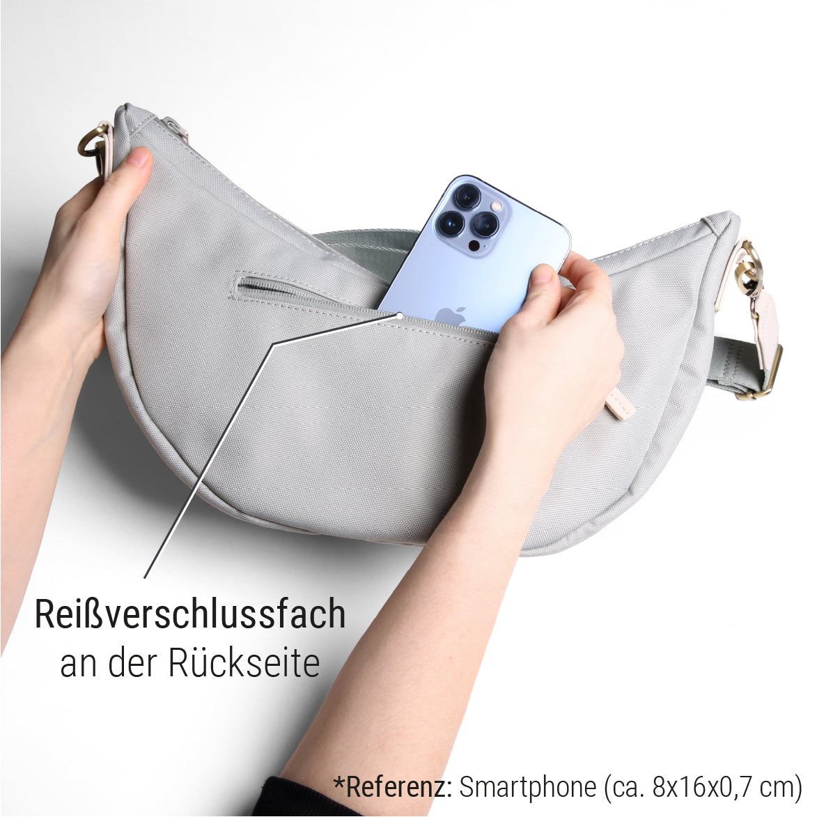 "Easy" Moonbag mit breitem Gurt