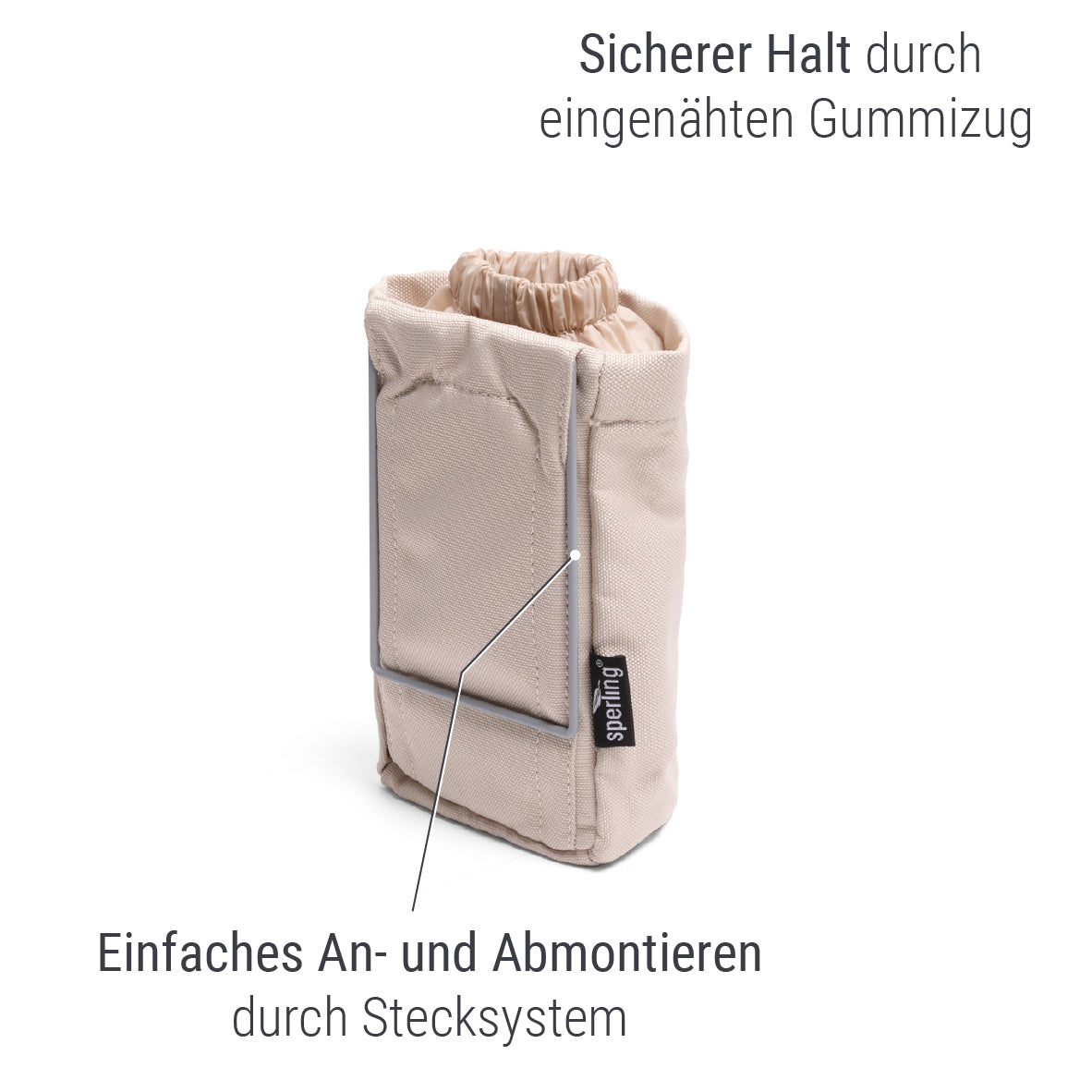 Abnehmbarer Flaschenhalter