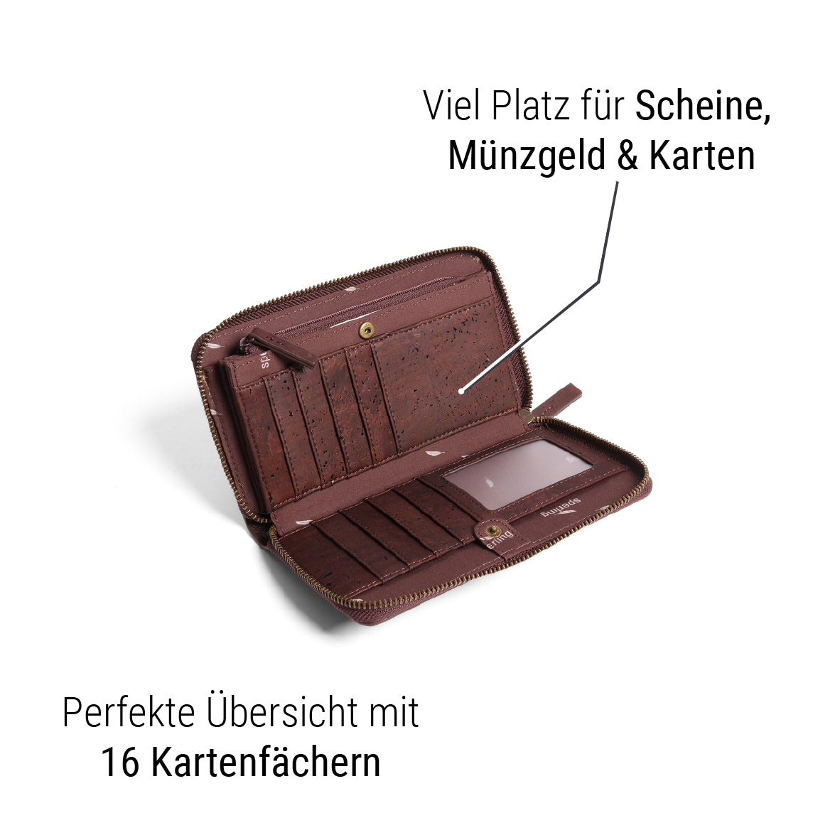 "Gentle" Großes Portemonnaie