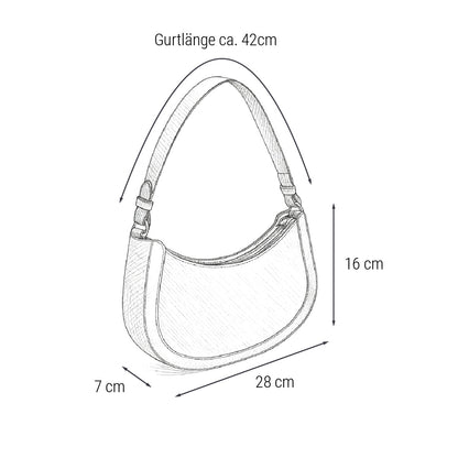 "Sassy" Handtasche mit kurzem Gurt