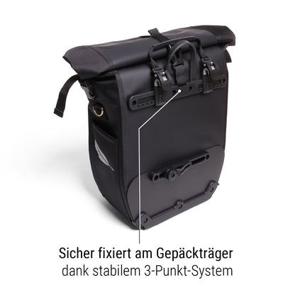 "Solid" Wasserdichte Fahrradtasche 2er-Set