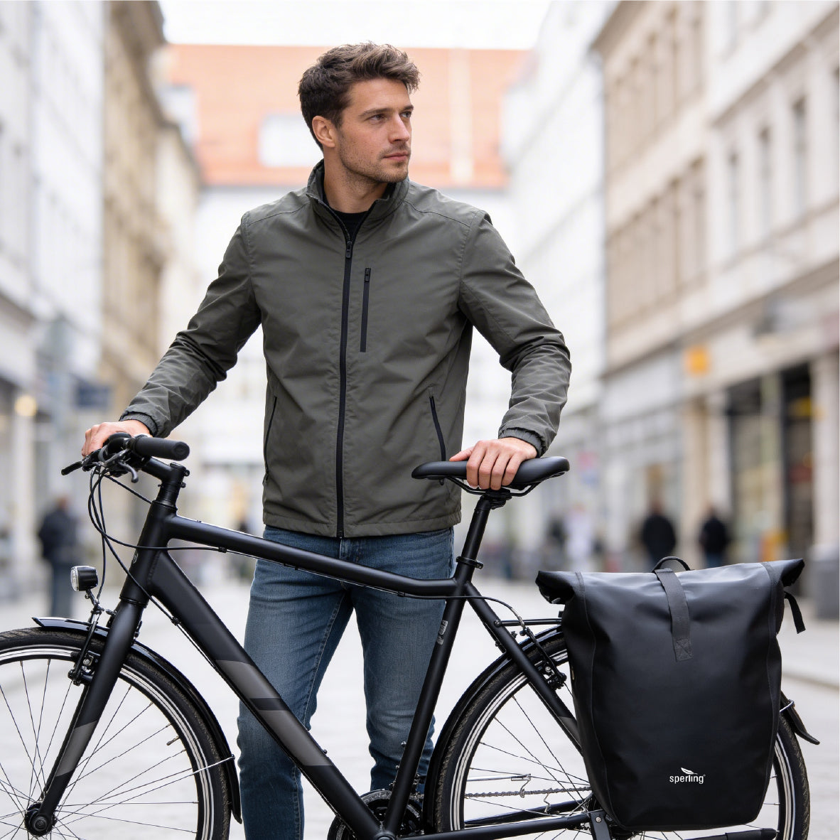 "Solid" Wasserdichte Fahrradtasche 2er-Set