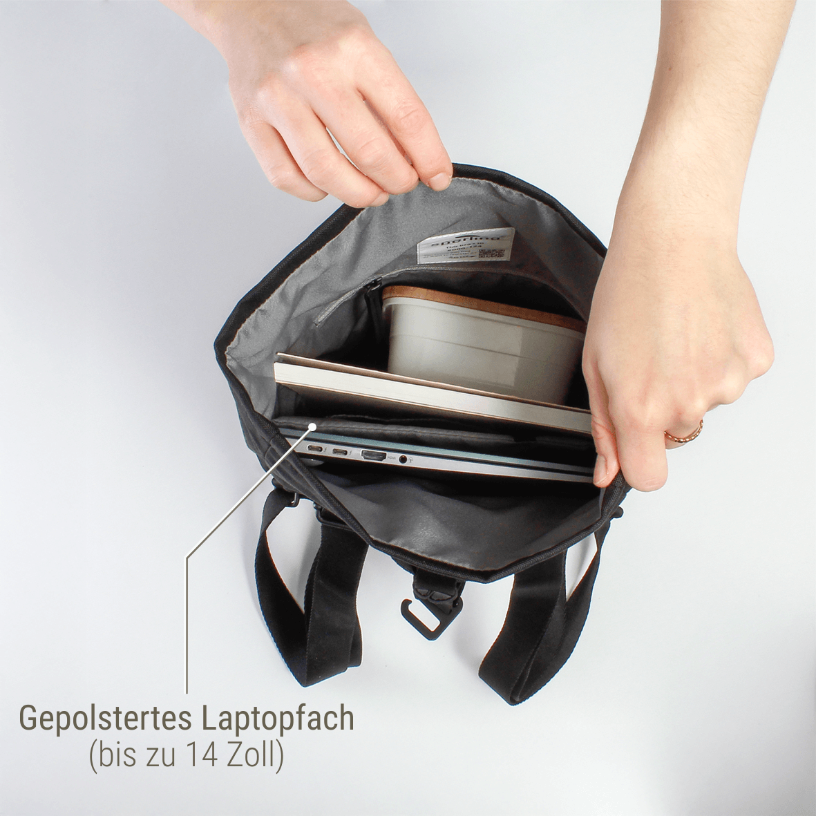 "Tiny" Kleiner Rolltop Rucksack