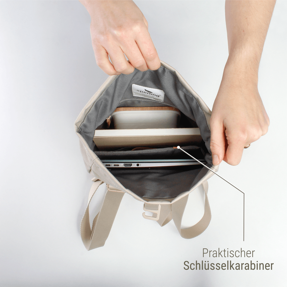 "Tiny" Kleiner Rolltop Rucksack