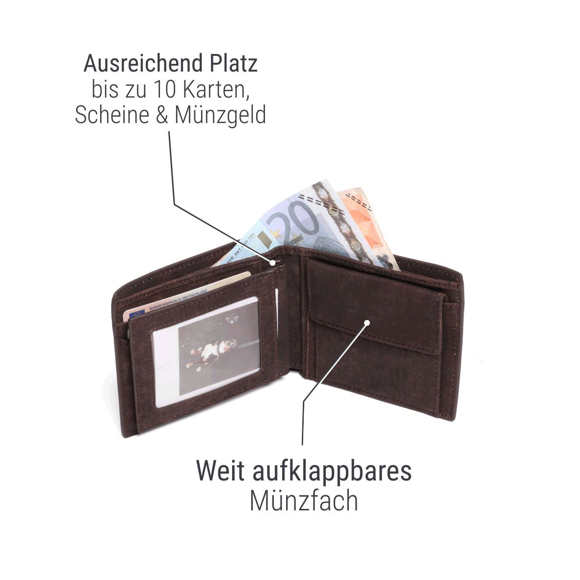 "Wealthy" 2-in-1 Herren-Portemonnaie