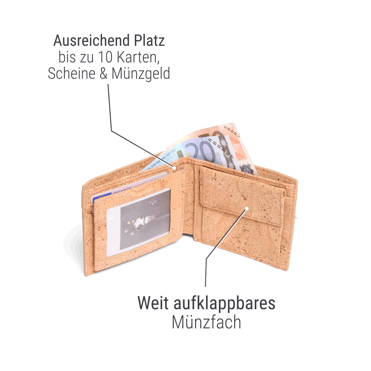 "Wealthy" 2-in-1 Herren-Portemonnaie