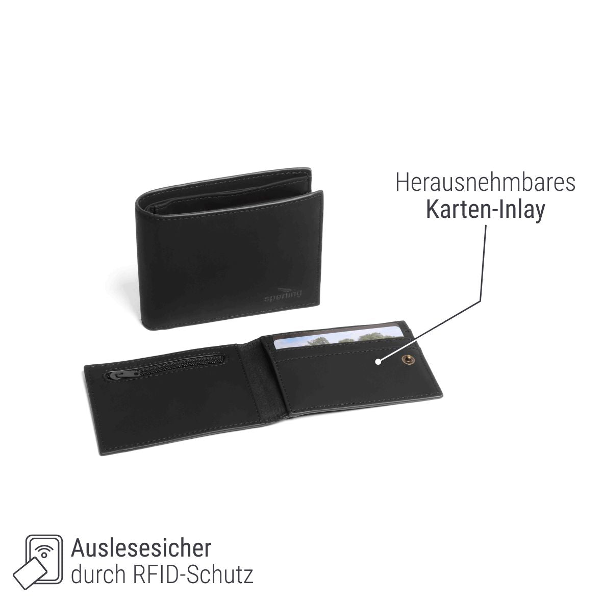 "Wealthy" 2-in-1 Herren-Portemonnaie