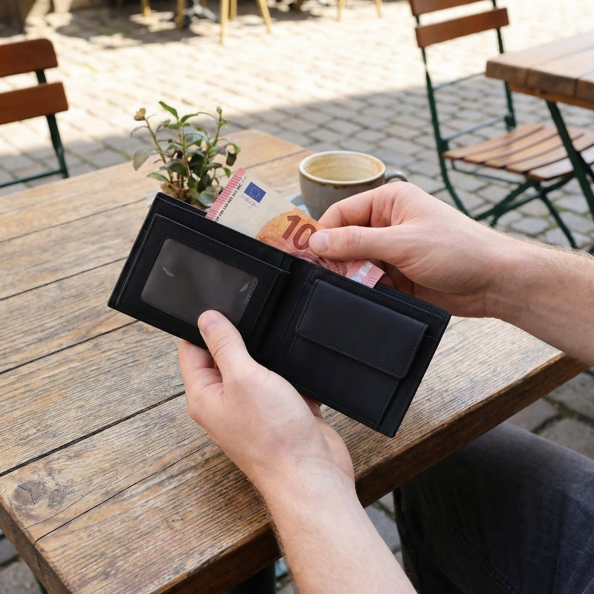"Wealthy" 2-in-1 Herren-Portemonnaie