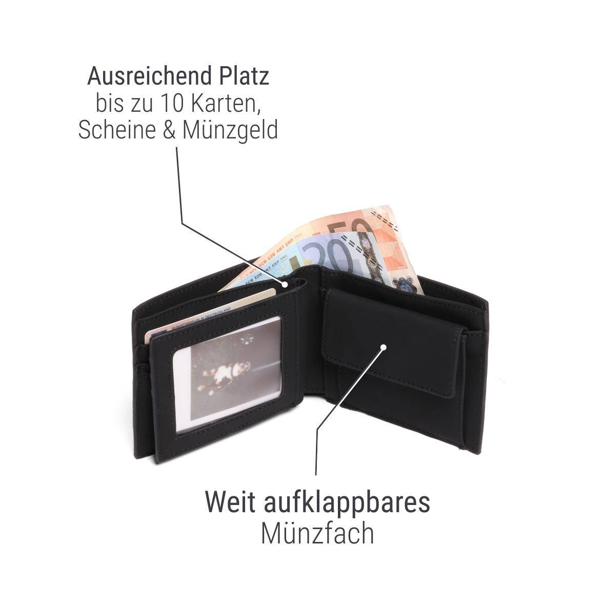 "Wealthy" 2-in-1 Herren-Portemonnaie